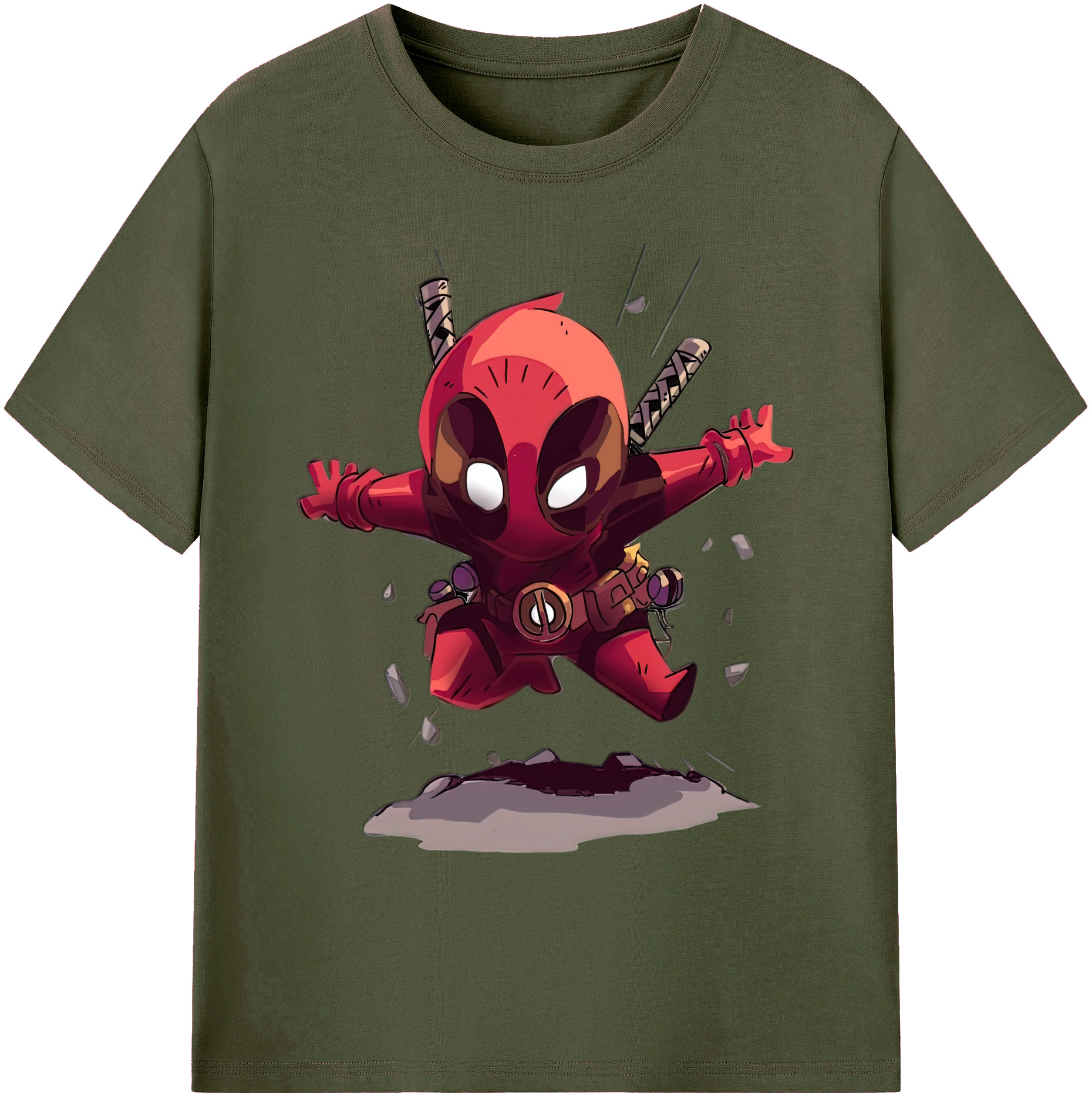 （画像用） Deadpool デッドプール 綿100％ メンズ半袖Tシャツ｜肌触りやわらか＆通気性